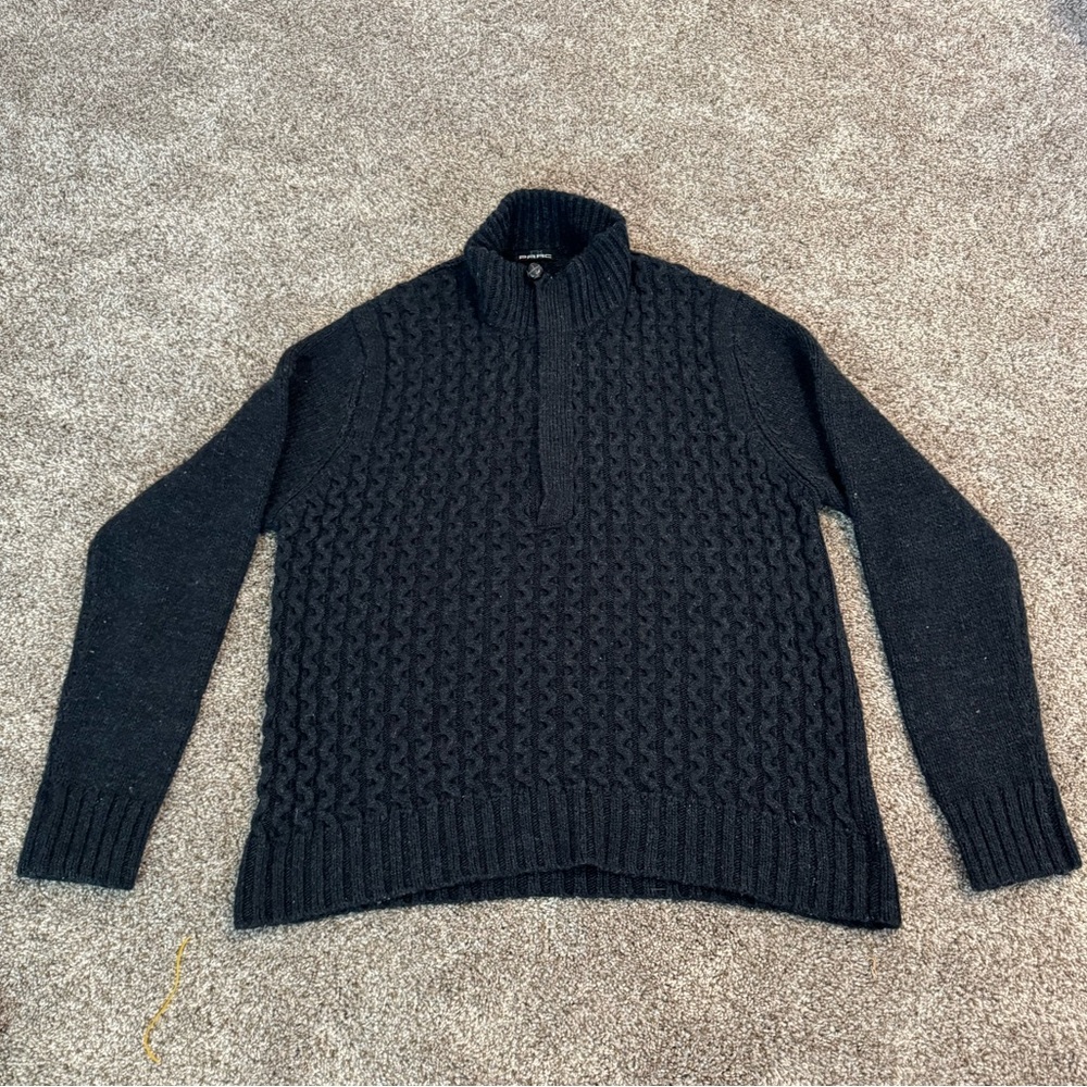 Parc 81 1/4 zip sweater size large